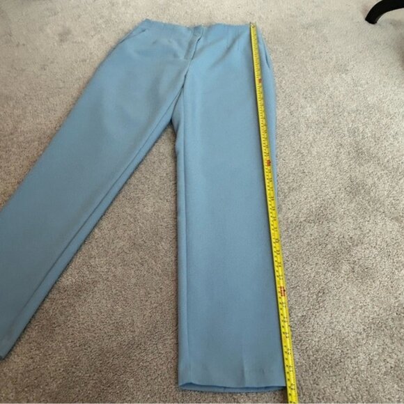 Dynamite Lina Full Length Slim Pants -Ashley Blue Sz 8 pronounced seams pockets - Picture 14 of 15